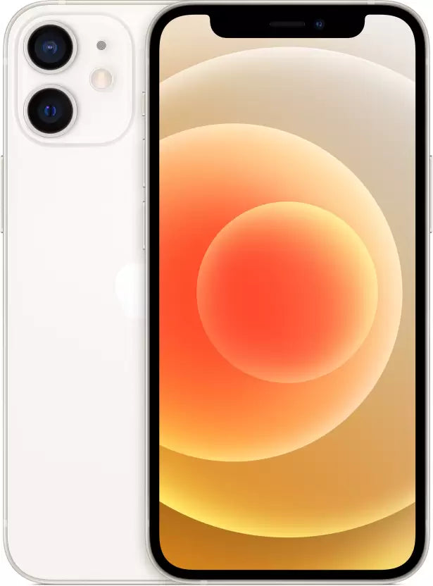 Saisales iPhone 12 Mini 64GB White, a compact powerhouse with a Super Retina XDR Display.