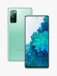 The Saisales Samsung Galaxy S20 FE 5G 128GB in mint green.